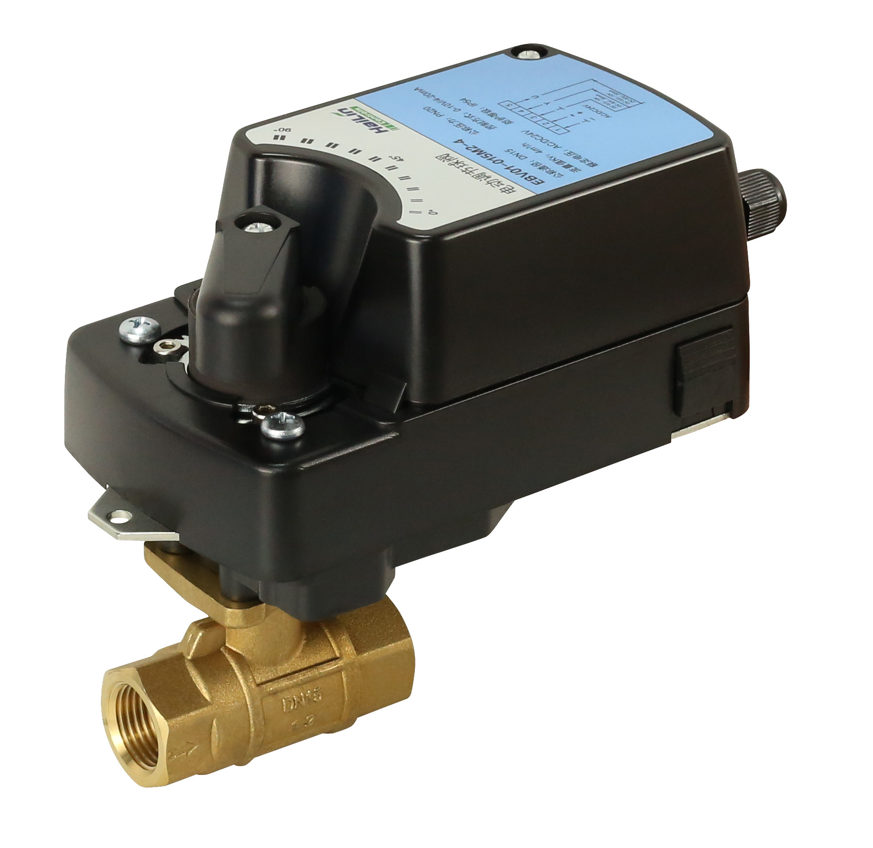 EBV Series Brass Motorized Regulation Ball Valve